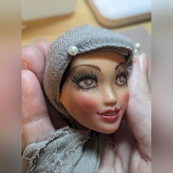 1920s Inspired Repaint Doll Art Deco Ooak Face Up Vintage Barbie Inspired - Picture 5 of 8